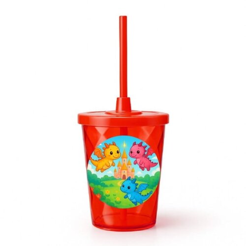 Copo Twister Personalizado 300ml Dragões