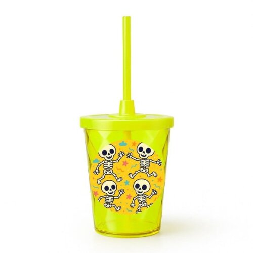 Copo Twister Personalizado 300ml Esqueletinhos Kids