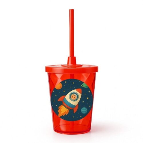Copo Twister Personalizado 300ml Espaço Sideral