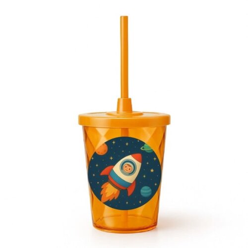 Copo Twister Personalizado 300ml Espaço Sideral