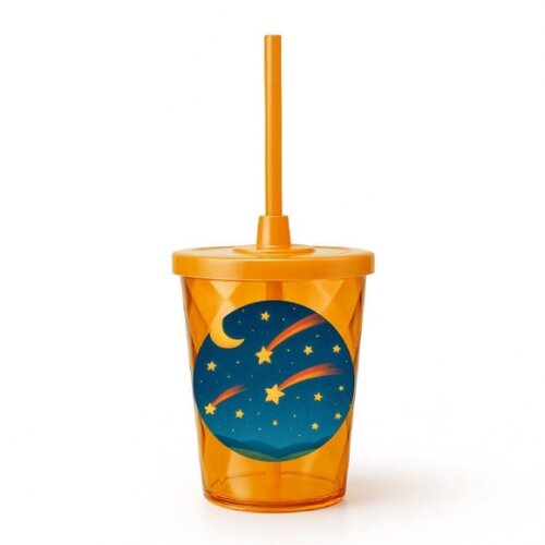 Copo Twister Personalizado 300ml Estrelas Cadentes