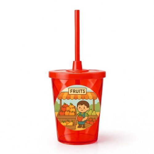 Copo Twister Personalizado 300ml Feira de Frutas