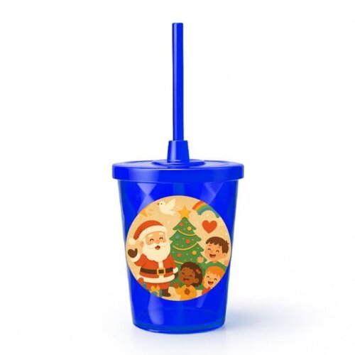 Copo Twister Personalizado 300ml Feliz Natal