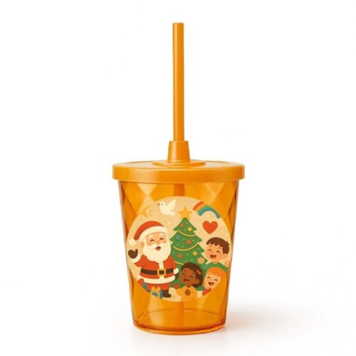 Copo Twister Personalizado 300ml Feliz Natal