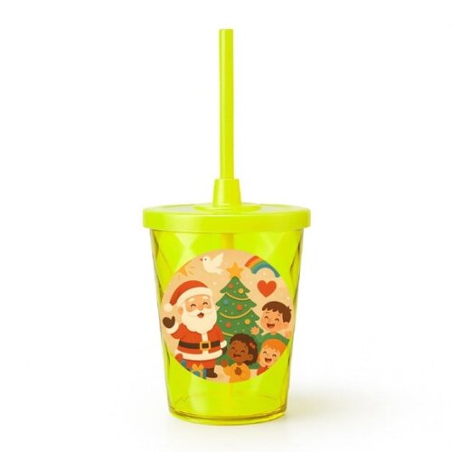 Copo Twister Personalizado 300ml Feliz Natal