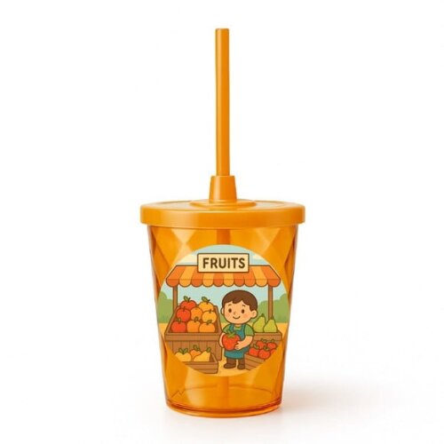 Copo Twister Personalizado 300ml Feira de Frutas