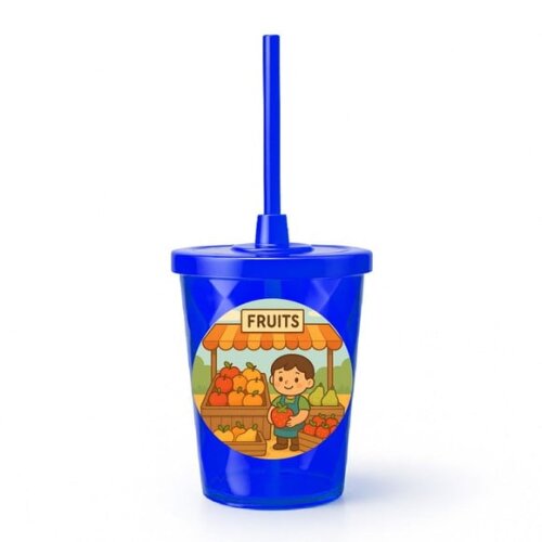 Copo Twister Personalizado 300ml Feira de Frutas