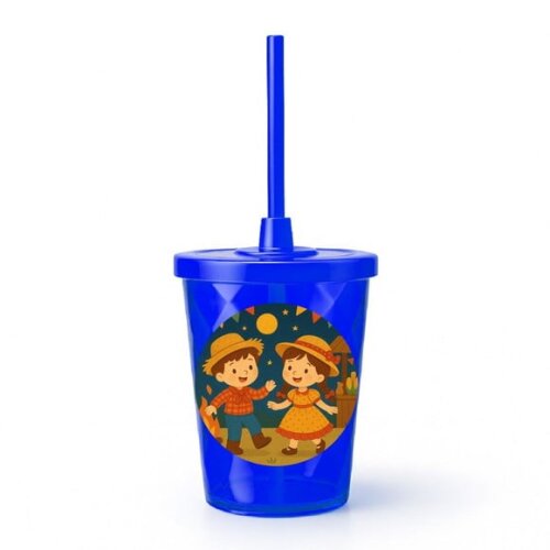 Copo Twister Personalizado 300ml Festa Junina
