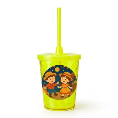 Copo Twister Personalizado 300ml Festa Junina