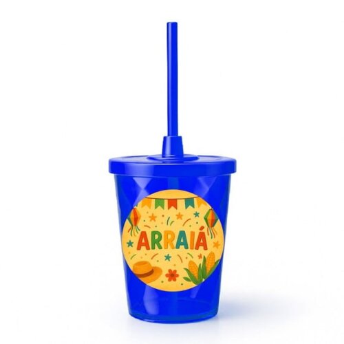 Copo Twister Personalizado 300ml Festa Junina Arraiá