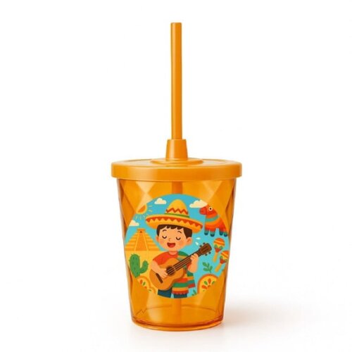 Copo Twister Personalizado 300ml Festa Mexicana