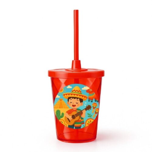 Copo Twister Personalizado 300ml Festa Mexicana