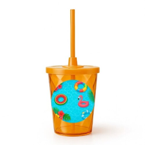 Copo Twister Personalizado 300ml Festa na Piscina