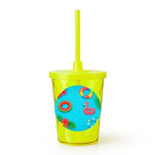 Copo Twister Personalizado 300ml Festa na Piscina