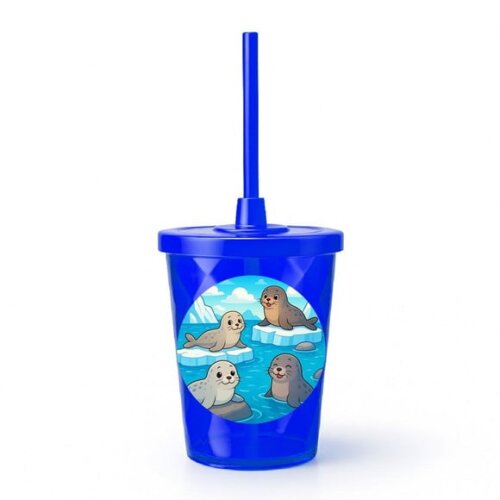 Copo Twister Personalizado 300ml Focas