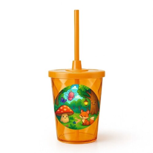 Copo Twister Personalizado 300ml Floresta Encantada
