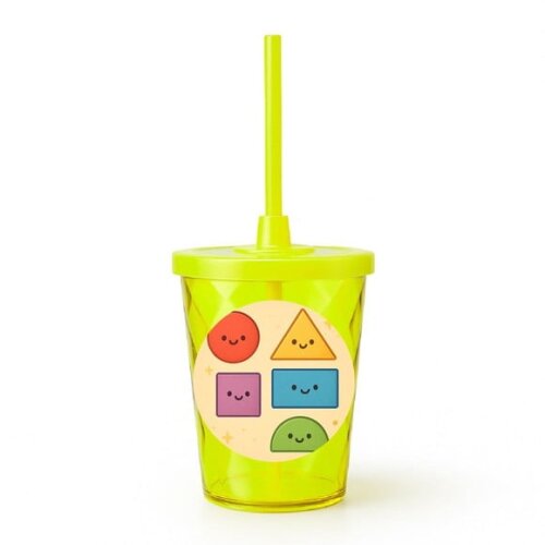 Copo Twister Personalizado 300ml Formas Geométricas