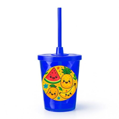 Copo Twister Personalizado 300ml Frutas Tropicais
