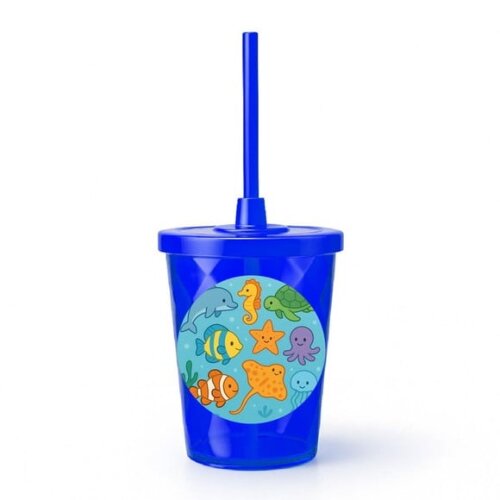 Copo Twister Personalizado 300ml Fundo do Mar