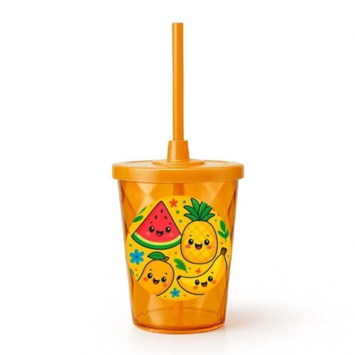 Copo Twister Personalizado 300ml Frutas Tropicais