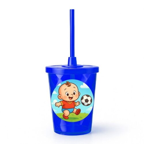 Copo Twister Personalizado 300ml Futebol Baby