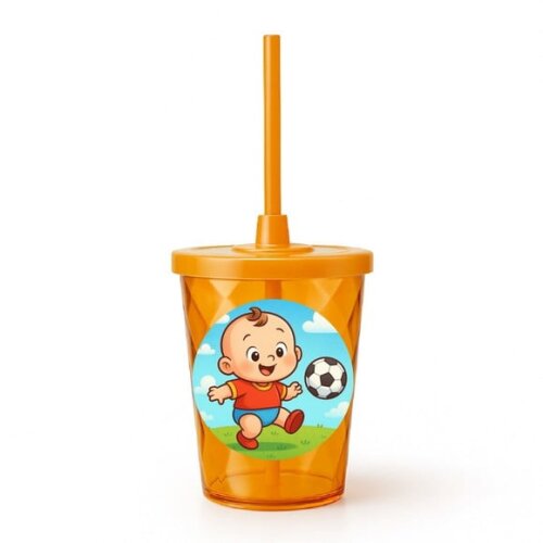 Copo Twister Personalizado 300ml Futebol Baby
