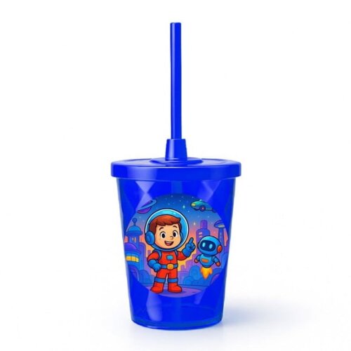 Copo Twister Personalizado 300ml Futurismo Infantil