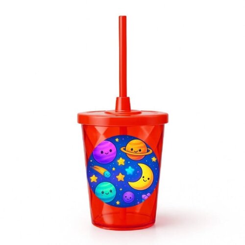 Copo Twister Personalizado 300ml Galáxia Encantada