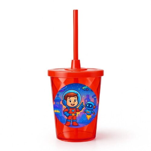 Copo Twister Personalizado 300ml Futurismo Infantil