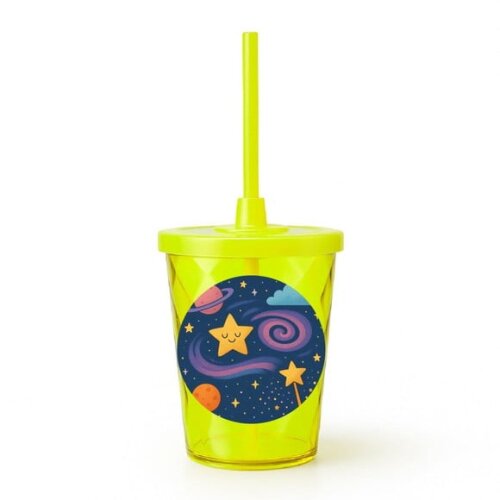 Copo Twister Personalizado 300ml Galáxia Mágica