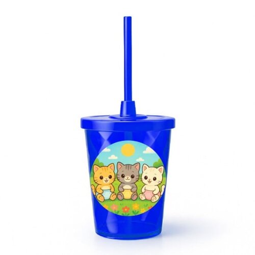 Copo Twister Personalizado 300ml Gatinhos Baby