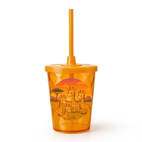 Copo Twister Personalizado 300ml Girafinhas