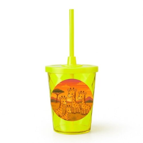 Copo Twister Personalizado 300ml Girafinhas