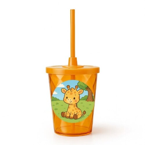 Copo Twister Personalizado 300ml Girafinha Baby