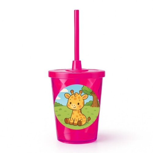 Copo Twister Personalizado 300ml Girafinha Baby