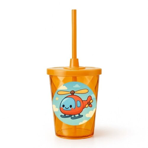 Copo Twister Personalizado 300ml Helicóptero