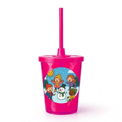Copo Twister Personalizado 300ml Inverno Divertido