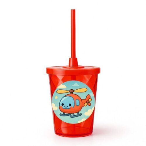 Copo Twister Personalizado 300ml Helicóptero