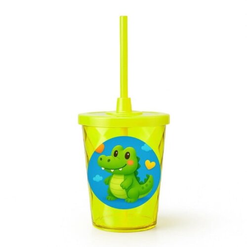 Copo Twister Personalizado 300ml Jacaré Baby