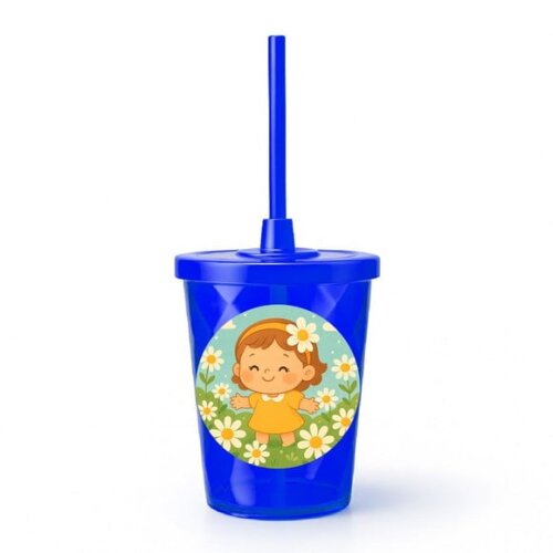 Copo Twister Personalizado 300ml Jardim das Margaridas