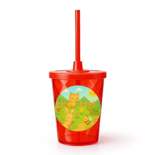 Copo Twister Personalizado 300ml Jardim dos Bichinhos