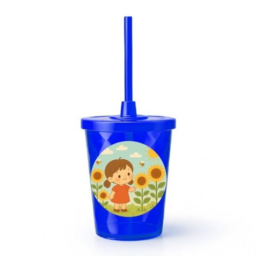 Copo Twister Personalizado 300ml Jardim dos Girassóis