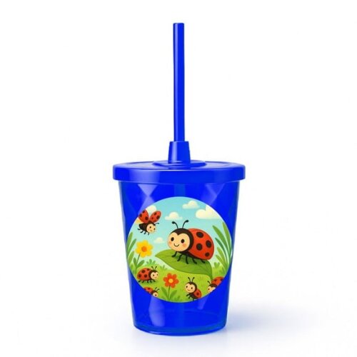 Copo Twister Personalizado 300ml Joaninhas