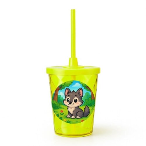Copo Twister Personalizado 300ml Lobinho