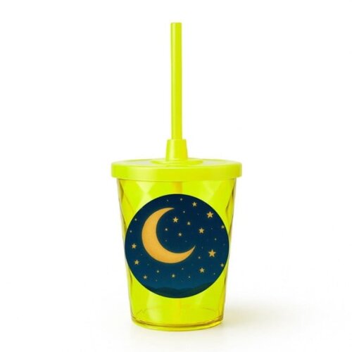 Copo Twister Personalizado 300ml Lua e Estrelas
