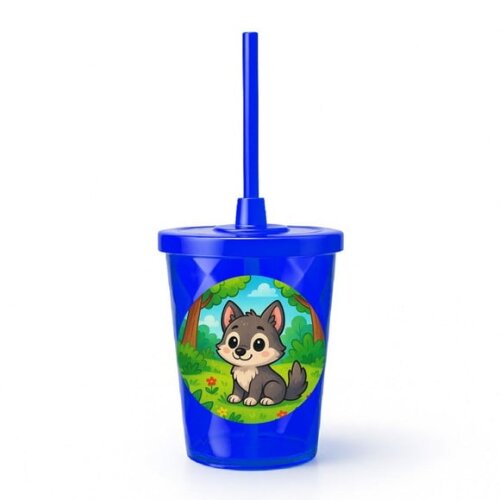 Copo Twister Personalizado 300ml Lobinho