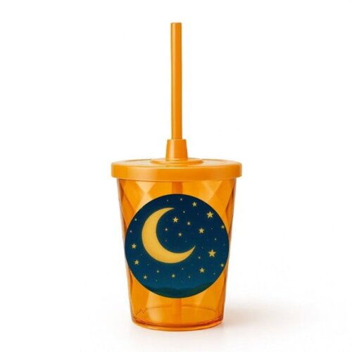 Copo Twister Personalizado 300ml Lua e Estrelas