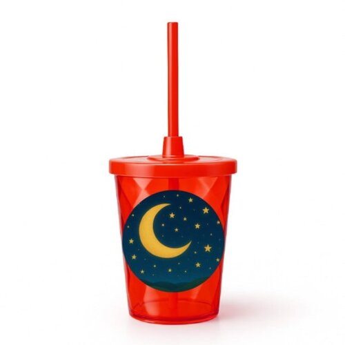 Copo Twister Personalizado 300ml Lua e Estrelas