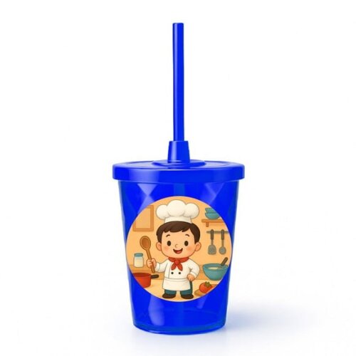 Copo Twister Personalizado 300ml Mini Chefe Menino