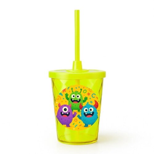 Copo Twister Personalizado 300ml Monstrinhos
